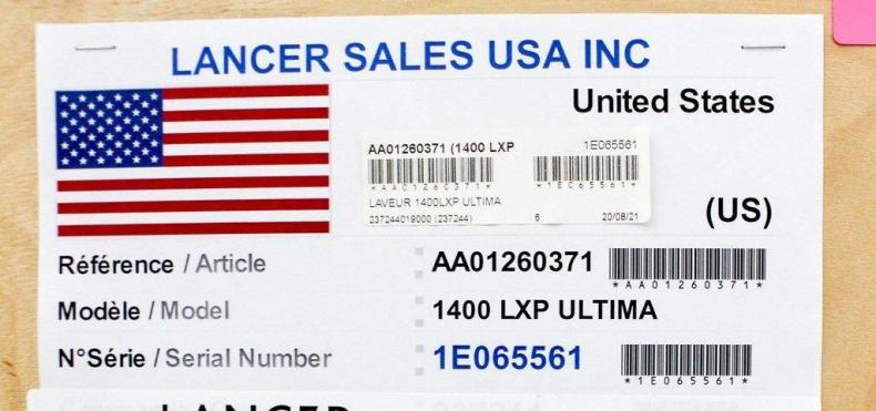 Getinge 1400 LXP Ultima Laboratory Glassware Washer with Dual Drying System-cover