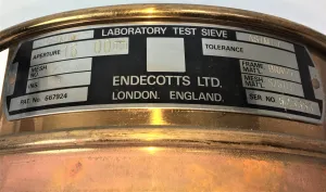 Endecotts 8" Brass Frame Stainless Steel Cloth Sieve Kit (4-piece set), 2 of 8