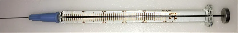 Hamilton 80965 Gastight #1705RNR Injection Syringe - 50μL