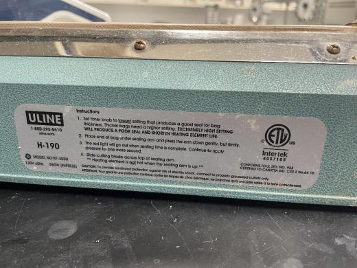 ULINE H-190 Laboratory Heat Sealer for Sterile Packaging-cover