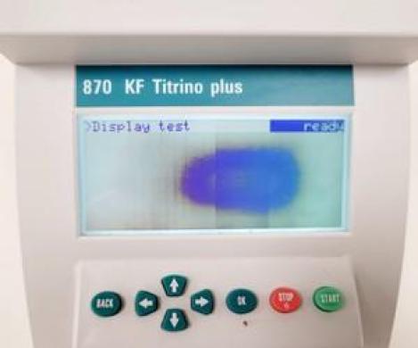 Metrohm 870 KF Titrino Plus with 703 Ti Stand 1.703.0010 Titration System Lab-cover