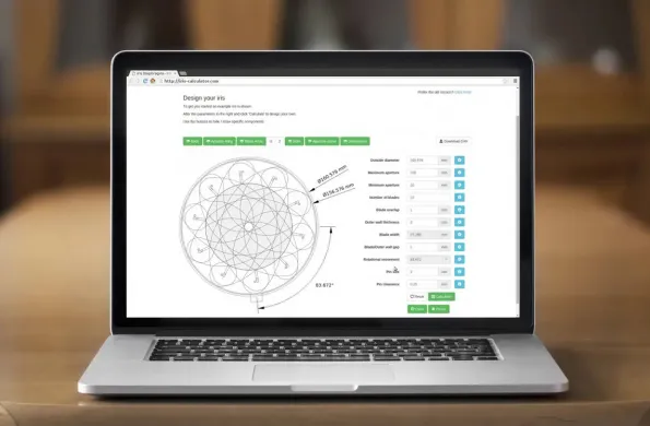 Iris Diaphragm Design Software