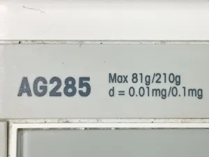 Mettler Toledo AG285 Analytical Balance with 0.01 mg Readability and Draft Shield, 9 of 10