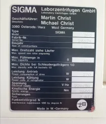 Sigma 202 laboratory centrifuge with oscillating bucket rotor, 3 of 6