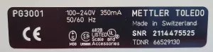 Mettler Toledo PG3001 balance, 5 of 6