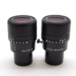 Leica Stereo Microscope 16x/14B Eyepiece Pair 10445301, 2 of 3