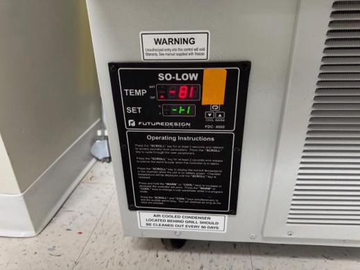 So-Low U85-22 Ultra Low Temperature (-80°C) Laboratory Freezer-cover