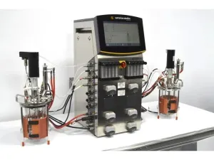 Sartorius Stedim Biostat B Twin Bioreactor with 2-Liter Autoclavable Glass SW Vessels, 14 of 33