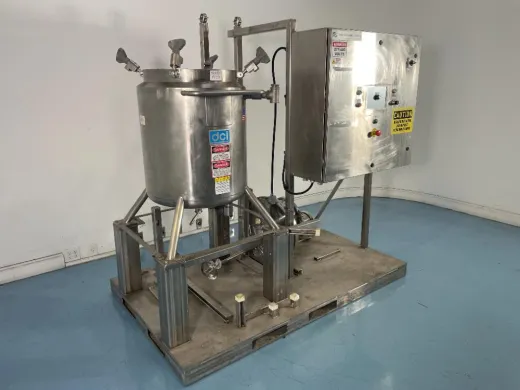 DCI 110 Gallon Stainless Steel Jacketed Mixing Kettle for Bioprocess Mixing