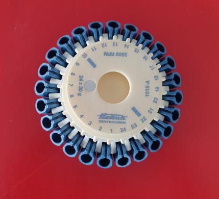 Hettich 1018-A rotor for Rotolavit washing centrifuge-cover