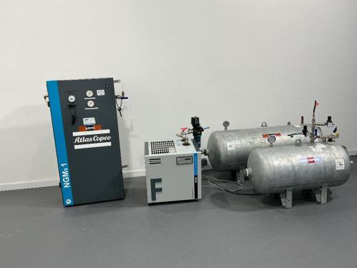 Atlas Copco FD10 Compressed Air Dryer with NGM 1 Nitrogen Generator and Storage Tanks-cover