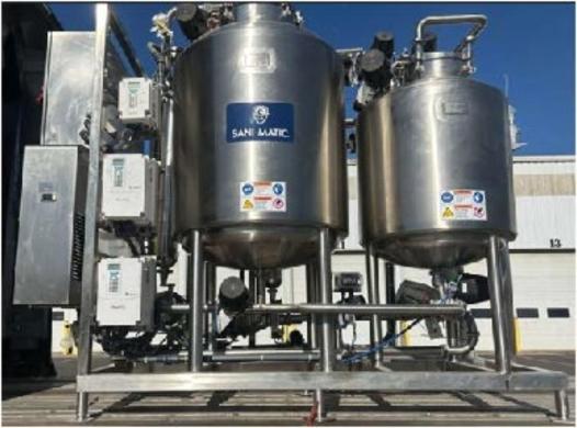 Sanimatic Custom Automated Clean-In-Place System for Process Equipment Cleaning-cover