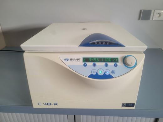 AWEL C 48-R Refrigerated Centrifuge with SO-400 Swinging Bucket Rotor-cover