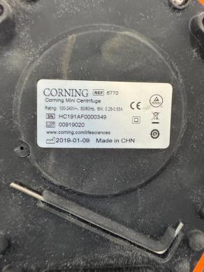 Corning Mini Centrifuge Microcentrifuge with Clear Dome Lid, 120V, 15W Power-cover