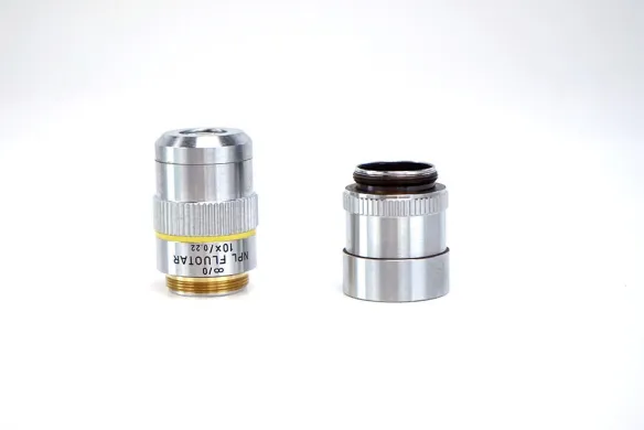 Leica NPL Fluotar 10x/0.22 Microscope Objective with Extension 569231