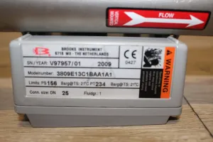 Brooks MT3809 Variable Area Flowmeter, 3 of 3