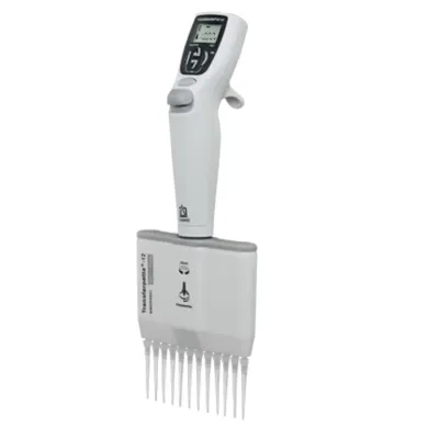 BrandTech Scientific Transferpette-12 Electronic Multichannel Pipette, 0.5 to 10ul, ELISA & Plate-Based Assays