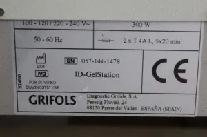Grifols ID-Gelstation Automated Immunohaematology Blood Typing System, 3 of 3