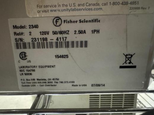 Fisher Scientific Model 2340 5-Liter Digital Temperature-Controlled Water Bath-cover
