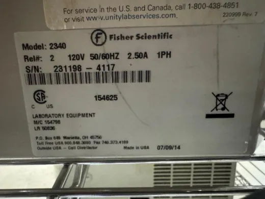 Fisher Scientific Model 2340 5-Liter Digital Temperature-Controlled Water Bath