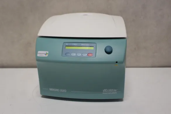 Hettich Mikro 220 High-Speed Microcentrifuge with Fixed-Angle Rotor and Biocontainment Lid