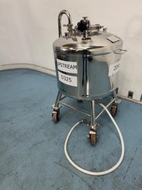 Alloy Products 200L Portable Stainless Steel Liquid Storage Tank with Wheeled Frame-cover