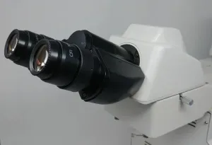 Nikon Eclipse E400 Compound Microscope with Dual Head Bridge and Oil Immersion Objective, 9 of 9
