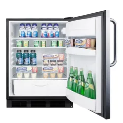 Accucold FF6BK7SSTB 24" Built-In All-Refrigerator with Stainless Steel Door, 3 of 3