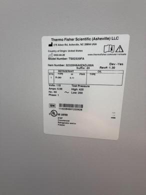 Thermo Scientific TSX2320FA -20°C Ultra-Low Temperature Laboratory Freezer-cover