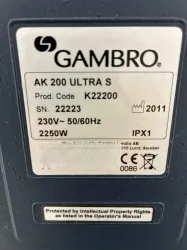 Gambro AK-200 Ultra S Dialysis Machine for Renal Replacement Therapy, 3 of 3