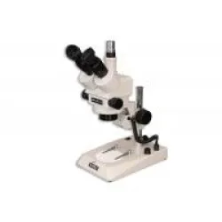 Meiji EMZ-5TR Trinocular Zoom Stereo Microscope with PLS-1 LED Pole Stand and MA502 Eyepieces, 5 of 6