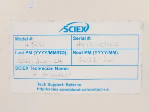 AB Sciex 4800 MALDI TOF/TOF Mass Spectrometry System for Biotech and Clinical Research, 19 of 28