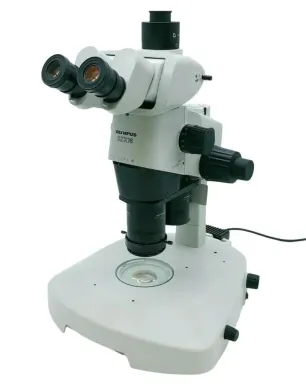 Olympus SZX16 Stereozoom Microscope with Dual Objective Turret and Tilting Trinocular Head