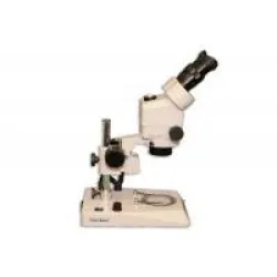 Meiji EMZ-8UD Zoom Stereo Microscope with LED Pole Stand and MA502 Eyepieces, 4 of 6