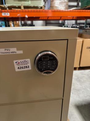 FireKing 3 Drawer Filing Cabinet with Electronic Keypad Lock for Secure Laboratory Storage-cover