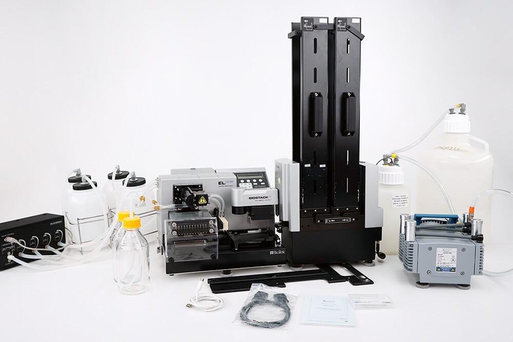 Agilent BioTek EL406 Microplate Washer Dispenser with BioStack 3 Stacker Full Set
