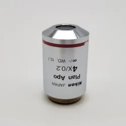 Nikon Plan Apo 4x CFI Eclipse Infinity-Corrected Microscope Objective, M25 Thread, 3 of 3
