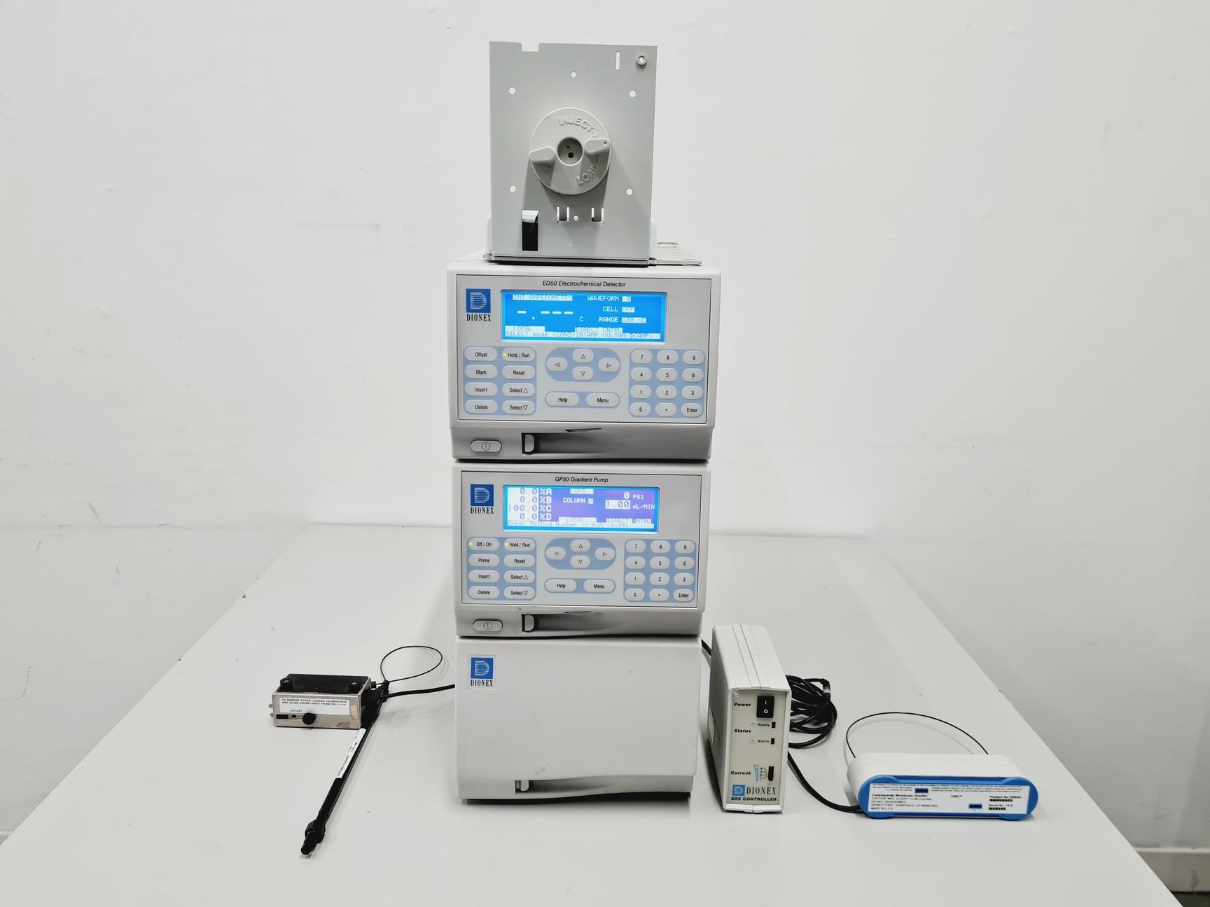 Dionex HPLC System with ED50 Electrochemical Detector and GP50 Gradient Pump