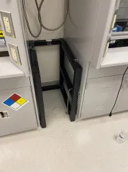 Gas Cylinder Holder Rack with Metal Frame and Securing Chains for Laboratory Use, 3 of 3