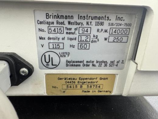 Eppendorf 5415 C Benchtop Microcentrifuge for Molecular Biology-cover