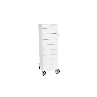 TrippNT TL 8D Mobile Storage Cart with 8 Locking Drawers for Medical and Laboratory Use