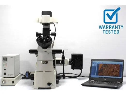 Nikon Eclipse Ti-U Inverted Fluorescence Microscope with Manual Stage and Multi-Modal Imaging