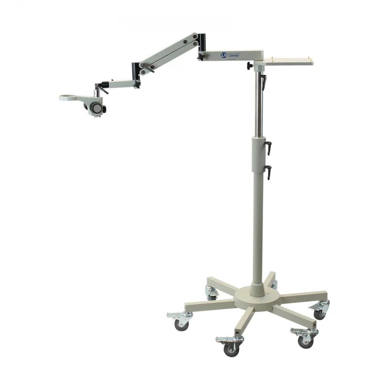 Accu-Scope Rolling Floor Stand with Adjustable Height and Articulating Arm