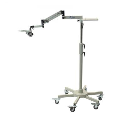 Accu-Scope Rolling Floor Stand with Adjustable Height and Articulating Arm-cover