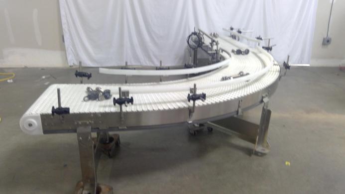Dorner 90 Degree Motorized Conveyor Belt System 277V/480V 60Hz Used-cover