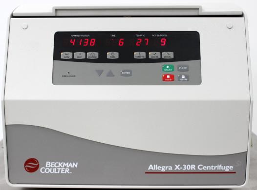 Beckman Coulter Allegra X-30R Benchtop Centrifuge 4700 RPM 30-Place Capacity-cover