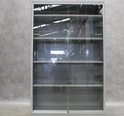 Köttermann Double Storage Cabinet with Glass Doors for Laboratory Storage-cover