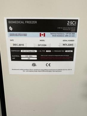 Z-Sci Biomedical Freezer with Digital Control Panel for Biomedical Applications-cover