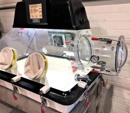 Plas-Labs 890-THC Temperature and Humidity Controlled Glove Box with Touchscreen Interface-cover