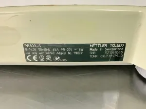 Mettler Toledo PB Series Precision Analytical Balances PB303-S & PB503-S, 14 of 14